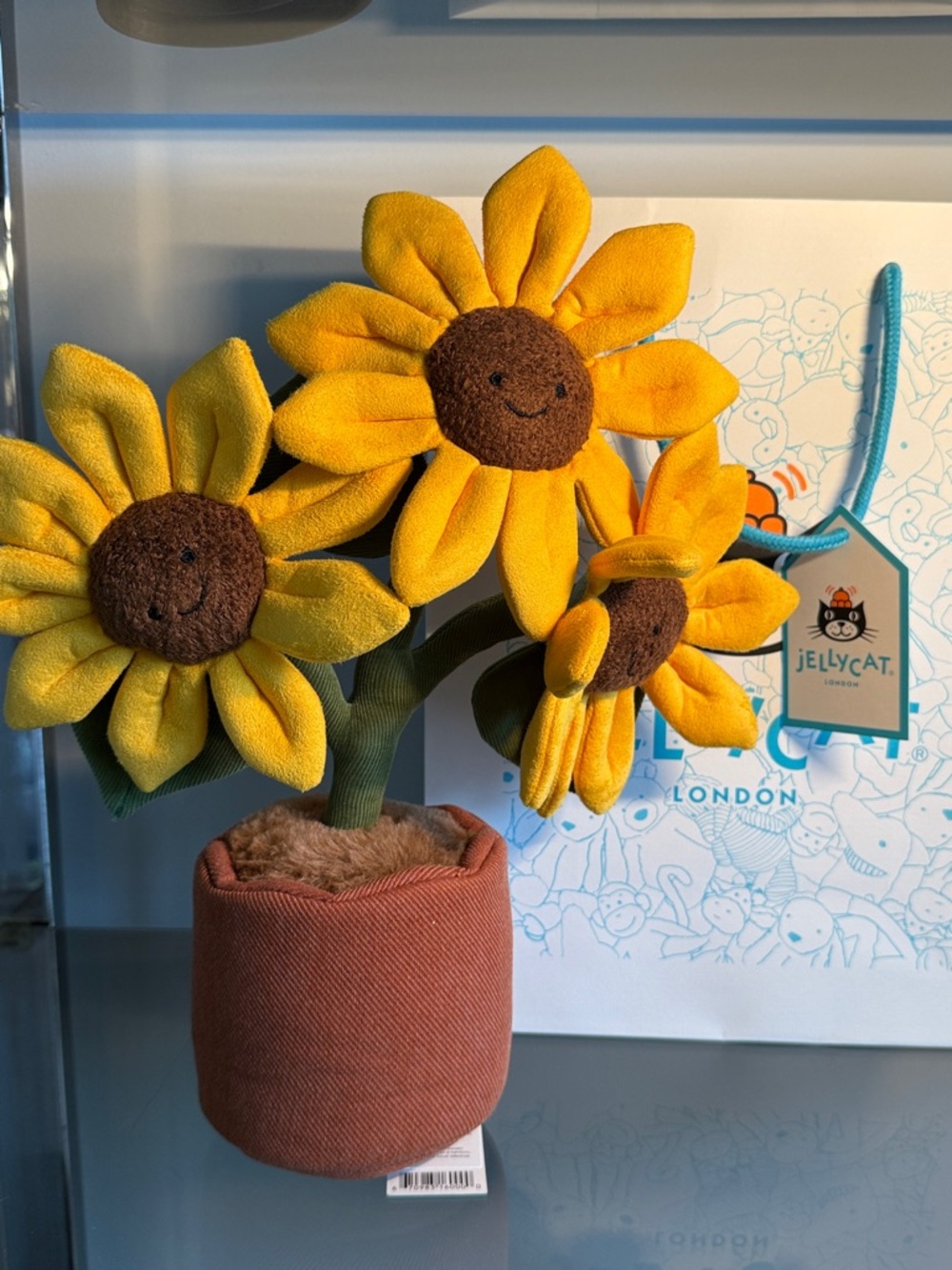 Jellycat Yellow Three-Headed Sunflower Plush